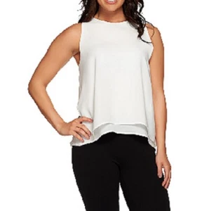 Whitney Port Double Layer Woven Tank SMALL - Picture 1 of 2