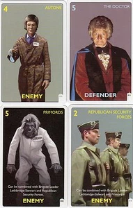 Doctor Who the Card Game Classic Doctor Version c7e - 4 cards Third Doctor + - Picture 1 of 1