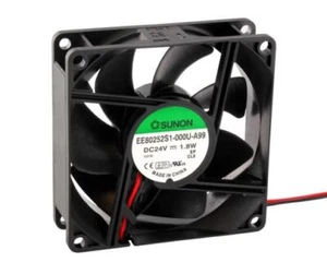 Ventilador Sunon 80x80x25mm EF80252S1-A99 DC 24V 3200 rpm 33dBA cojinete de deslizamiento 2 hilos - Imagen 1 de 1