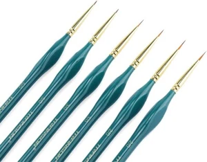 6pcs Detail Thin Paint Brush Set for Model Miniature Craft and Art Painting NEW - Picture 1 of 9