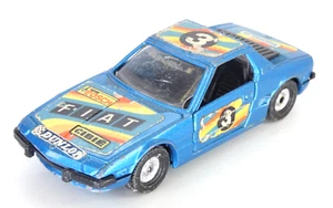 Corgi Fiat X 1/9 RARE Blue Racing Toy Car Vintage Collectible Model - Picture 1 of 12