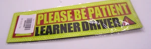 3pcs Please Be Patient Learner Driver Magnet Car Signs Bumper Stickers Decal - Picture 1 of 1