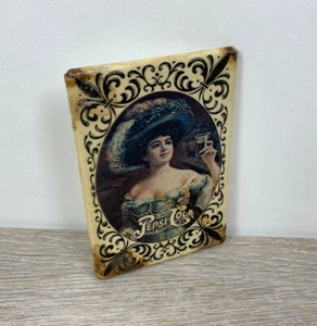 VINTAGE PEPSI COLA WITH MIRROR ON BACKSIDE! VERY RARE FIND! - Picture 1 of 4
