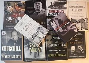 Lot Of 10 Churchill Books The Wartime Alliance Tito Young Men Lincoln Destiny - Picture 1 of 22