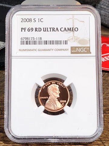 2008 S Lincoln 1c, NGC Certified PF 69 UCAM RD, 118 Cover