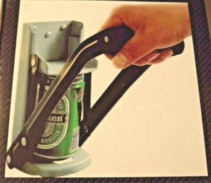 Can Crusher Wall Mounted >STEEL< 16oz 12oz 8oz Pop Beer HEAVY DUTY! (97610) - Picture 1 of 10