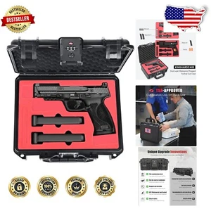 Shockproof Hard Shell Pistol Case for Smith & Wesson Models - Portable & Secure - Picture 1 of 9