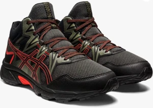 Asics Herren Gel-Venture 8 Mid Top Laufschuhe Schwarz/Cherry Tomato Verschiedene Größen - Bild 1 von 12