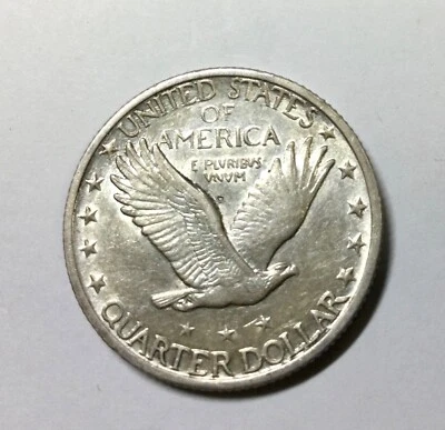 1924 Stamding Liberty Quarter Lustrous Better Grade Light marks - Image 1 of 2