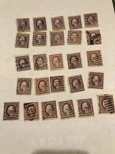 1918 3 cent Washington Violet Stamps-Used - Picture 1 of 1