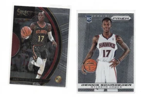 2013-14 PRIZM DENNIS SCHROEDER ROOKIE #286 & 2017-18 SELECT #89 (EX) - Foto 1 di 1