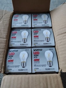 Satco LED 40W 2700K - Small Case Of 6 Bulbs - Picture 1 of 5