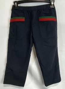 Gucci Kids Blue Stripe Wool Elastic Waist Pants Size 8 - Picture 1 of 8