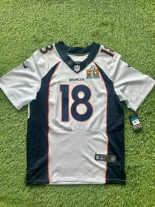 Peyton Manning White Denver Broncos Super Bowl 50 Jersey Mens Large New With Tag - Picture 1 of 4