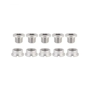 Origin8 Single-Ring Chainring Bolts, Alloy, Silver - Picture 1 of 1
