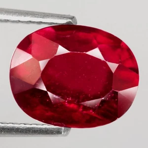 3,29 ct. Pietra Preziosa Naturale Rosso Rubino Ovale Grande Madagascar Bellissimo Colore Scintillante! - Foto 1 di 7