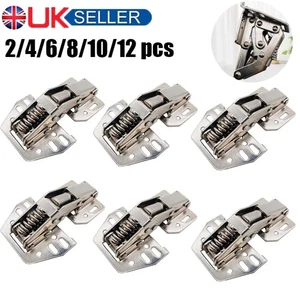 2-12pcs Overhead Swing up Locker Cupboard Door Stay Hinges For Caravan Motorhome - Picture 1 of 16