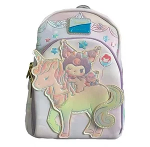 Loungefly Sanrio Kuromi Unircorn Kawaii Pastel Rainbow Büchertasche Rucksack Schule - Bild 1 von 8