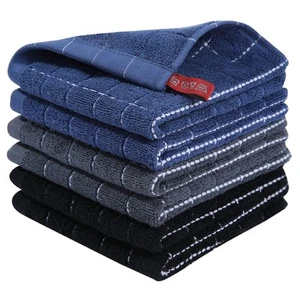 100% Cotton Terry Kitchen Dish Cloths, Ultra Soft and Absorbent Dish Towels f... - Picture 1 of 8