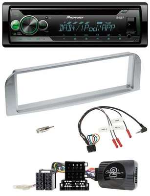 Pioneer USB MP3 DAB Lenkrad CD Autoradio für Alfa GT 147 2007-2010 silbergrau - Bild 1 von 4