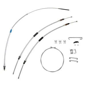 1964-67 Chevrolet Elcamino Complete Parking Brake Emergency Cable Kit OE Steel - Picture 1 of 9