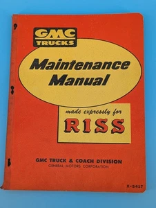 1954-1955 GMC Manual Original RISS model DFT 923-67 Truck & Coach Division X5417 - Foto 1 di 22