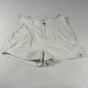 Faherty Shorts Damen XL Creme Rikki Bio Paperbag Plissee Twill High Waist - Bild 1 von 14