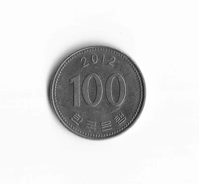 2012 South Korea - 100 Won - 779 - Copper Nickel - 5.4g - Image 1 of 2