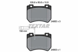 Juego de pastillas de freno delanteras para Alfa Romeo Textar 2485201 1 año de garantía - Imagen 1 de 4