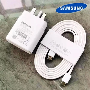 Original 45W Super Schnell Ladegerät Adapter Stecker & Kabel für Samsung Galaxy S24 S25+ - Bild 1 von 15