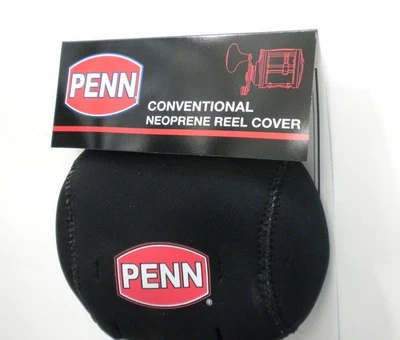 Penn 1178862 MEDRC Baitcast Neoprene Reel Cover Size Medium Black with Penn Logo - Image 1 of 3