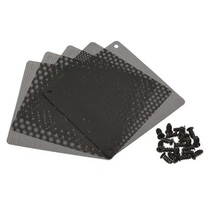 5Pcs, 120mm Ordinateur Ventilateur Filtre Grilles Maille Antipoussière Boîtier Couvercle Vis Noir - Photo 1/5