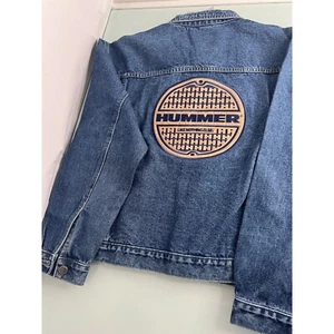 Chaqueta de Camionero Vaquera Hummer Bordada para Hombres Grande L Azul Nueva con Etiquetas - Imagen 1 de 6