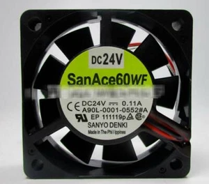 Für 9WF0624H7D05A Sanyo Lüfter 24V 0,11A 60*60*15MM 3pin - Bild 1 von 4