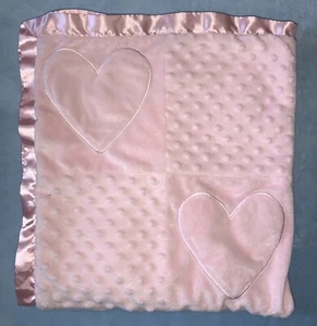 Coperta Koala bambino rosa cuore bordo raso punto visone patchwork quadrati - Foto 1 di 4