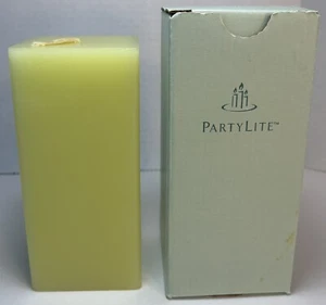 PartyLite Lemongrass Light Green 6" x 3" Pillar Candle K0691 NIB - Picture 1 of 4