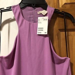 H&M NWT Lavender Blouse Racerback Small $29.99 - Picture 1 of 3