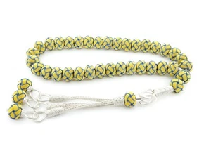 Cuentas de oración Trabzon kazaz 9 mm tejido a mano 1000 plata esterlina 33 tesbih 502022 - Imagen 1 de 9