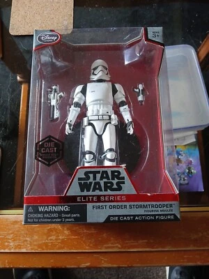 hasbro star wars DISNEY ELITE SERIES FIRST ORDER STORMTROOPER MIB DIE-CAST FIGUR - Image 1 of 4