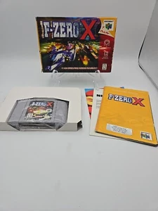 F-Zero X N64 Complete In Box CIB Near Mint Nintendo 64 With Manual And Protector - Picture 1 of 16