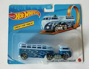 HOT WHEELS TRACK STARS CUSTOM VOLKSWAGEN HAULER VW DRAG BUS BLUE - Picture 1 of 1