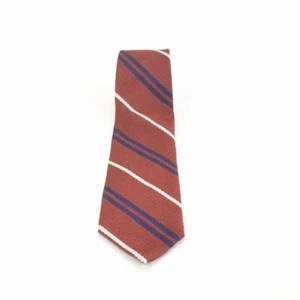 Brooks Brothers Krawatte tiefrot & dunkelblau gestreift Seidentwill - Bild 1 von 4