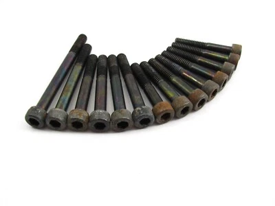 1977 YAMAHA 77 XT500 XT 500 XT500D 1E6 - CRANKCASE SOCKET HEAD BOLT SET OF 14 - Image 1 of 4