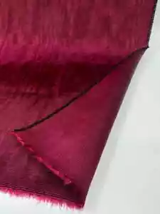 Burgundy Silk Moire By 2 Meters, Watermark Patterned Shantung. - Picture 1 of 8