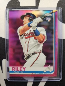 Austin Riley 2019 Topps Chrome Update RC #37 rosa refractor BRAVES - Imagen 1 de 2