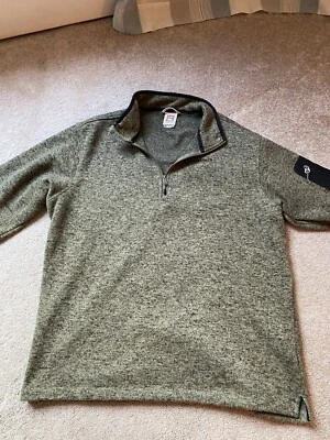 Avalanche Green Thermal Layering Fleece Collared 1/4 Zip Outdoor Jacket XL - Image 1 of 3