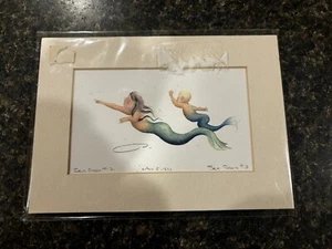 Small Signed Robert Kline Sea Babies #2 And #3 Print - Picture 1 of 2