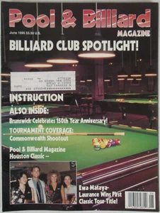 Pool & Billiard Magazine June 1995 Ewa Mataya-Laurence Jeanette Lee MZ5 - Picture 1 of 3