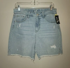 NEW GIRLS ART CLASS BLUE DISTRESSED CUTOFF JEAN SHORTS SIZE XXL 18 - Picture 1 of 2