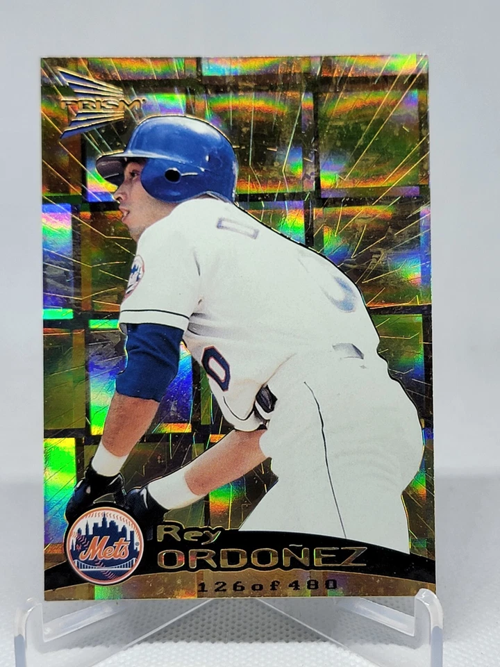 1999 Pacific Prism Holographic Gold /480 Rey Ordonez #95 E5A - Image 1 of 1
